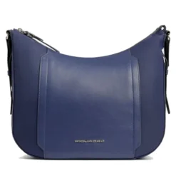 Borsa Donna a Tracolla PIQUADRO linea Circle in Tessuto Riciclato e Pelle Blu - BD6657W92T