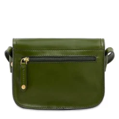 Borsa Donna a Tracolla Small THE BRIDGE linea Story in Pelle Verde Maggiorana