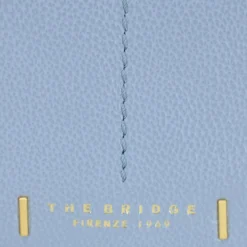Borsa Donna a Tracolla THE BRIDGE linea Letizia in Pelle Azzurra