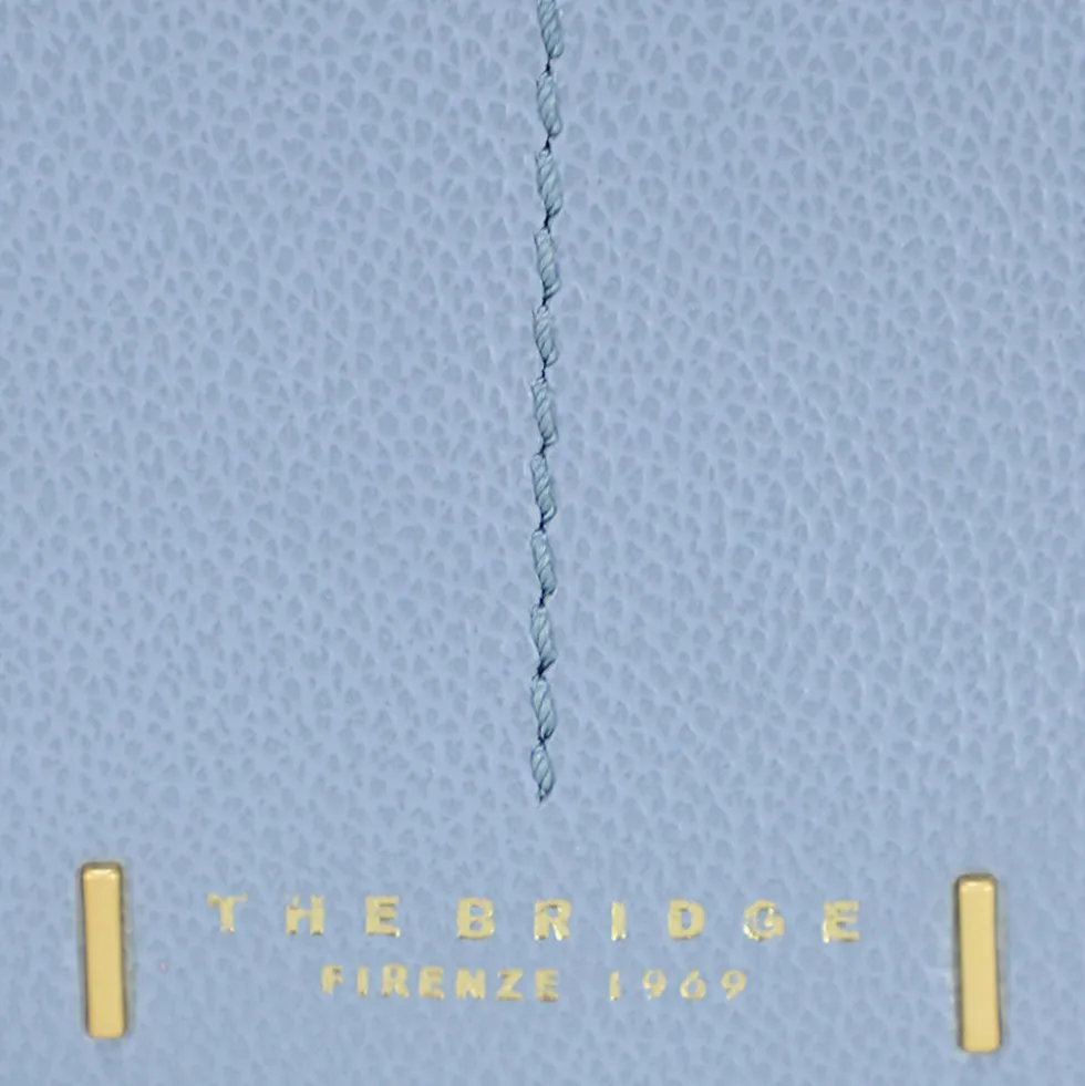 Borsa Donna a Tracolla THE BRIDGE linea Letizia in Pelle Azzurra