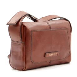 Borsa Donna a Tracolla THE BRIDGE linea Flora in Pelle Marrone