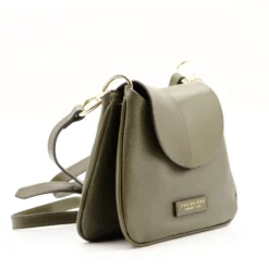 Borsa Donna a Tracolla THE BRIDGE linea Elisabetta in Pelle Verde Timo