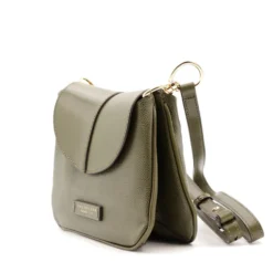 Borsa Donna a Tracolla THE BRIDGE linea Elisabetta in Pelle Verde Timo