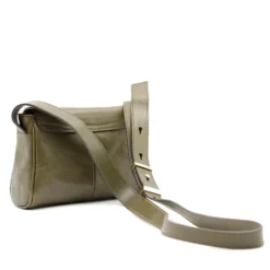 Borsa Donna a Tracolla THE BRIDGE linea Flora in Pelle Verde Timo