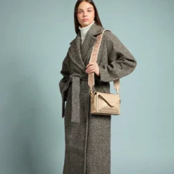 Borsa Donna a Tracolla THE BRIDGE linea Frida in Pelle color Burro