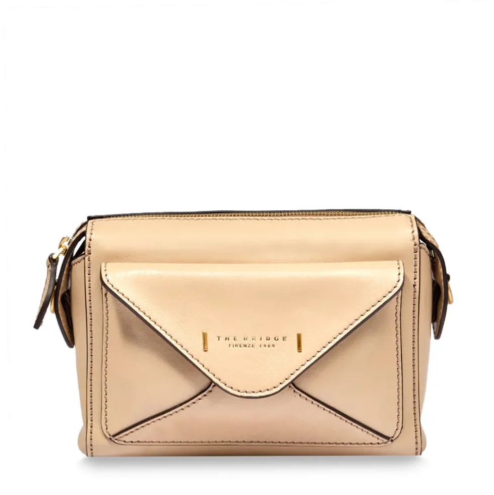 Borsa Donna a Tracolla THE BRIDGE linea Frida in Pelle color Burro