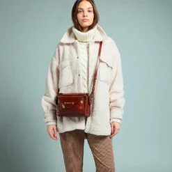 Borsa Donna a Tracolla THE BRIDGE linea Frida in Pelle Marrone