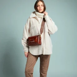 Borsa Donna a Tracolla THE BRIDGE linea Frida in Pelle Marrone