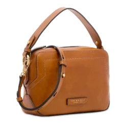 Borsa Donna a Tracolla THE BRIDGE linea Larissa in Pelle color Cognac