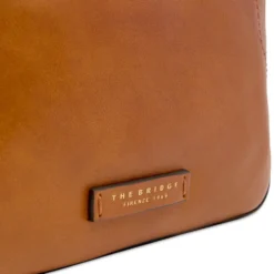 Borsa Donna a Tracolla THE BRIDGE linea Larissa in Pelle color Cognac