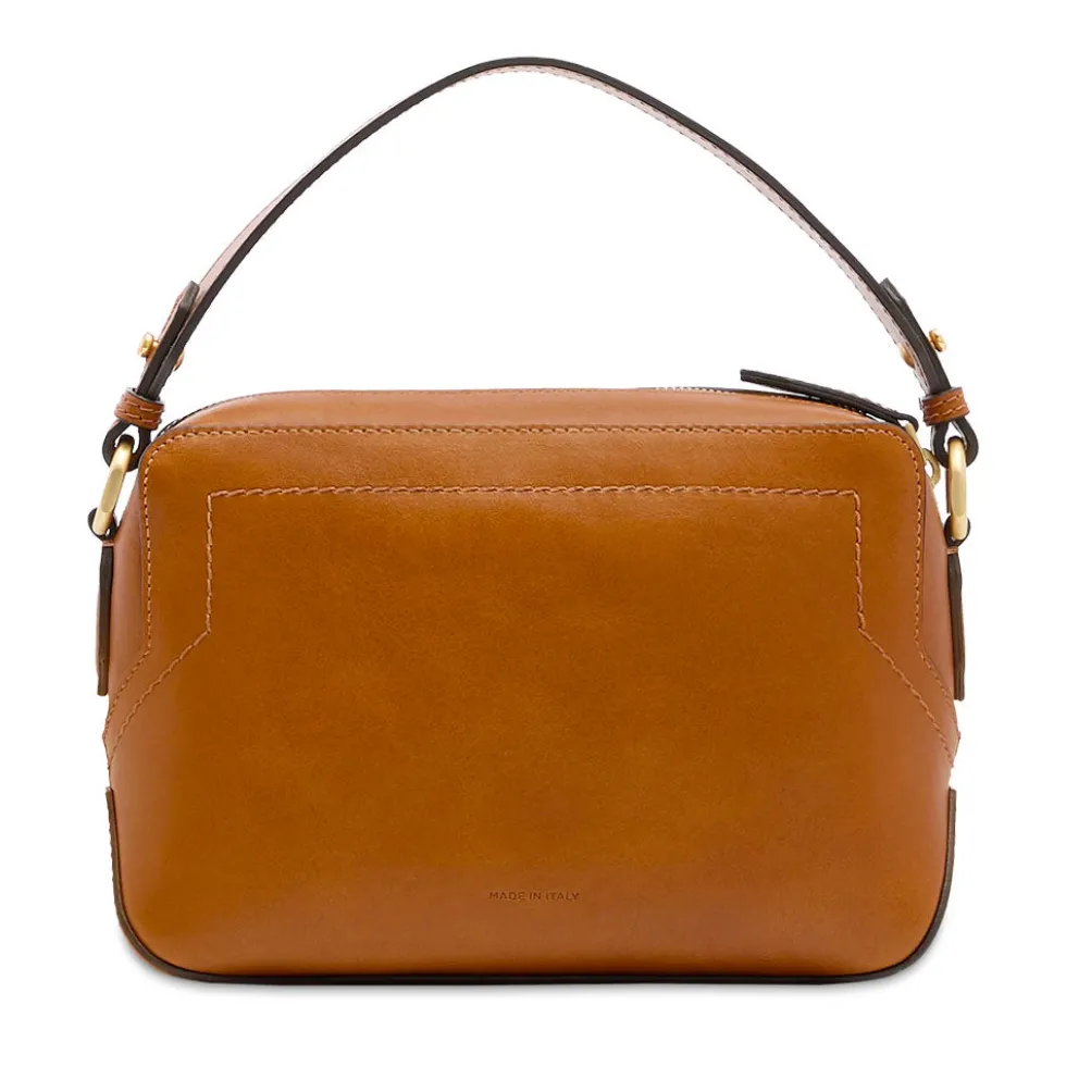 Borsa Donna a Tracolla THE BRIDGE linea Larissa in Pelle color Cognac