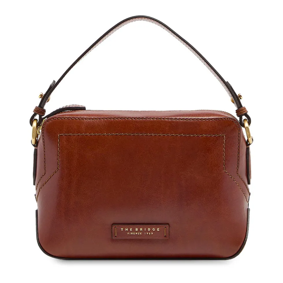 Borsa Donna a Tracolla THE BRIDGE linea Larissa in Pelle Marrone