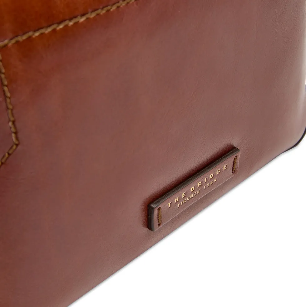 Borsa Donna a Tracolla THE BRIDGE linea Larissa in Pelle Marrone
