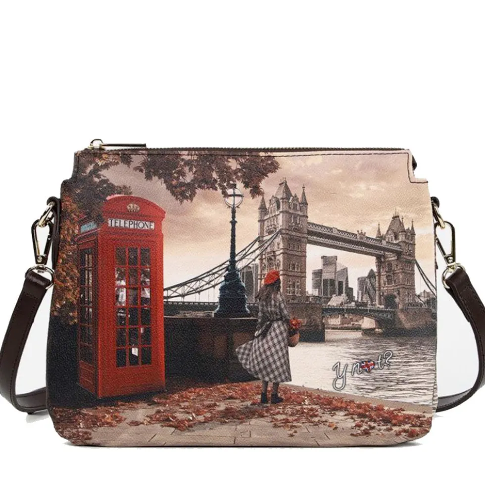 Borsa Donna a Tracolla Y NOT YES-630 Stampa London Bridge