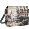 Borsa Donna a Tracolla Y NOT YES-630 Stampa Petrol Paris