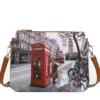Borsa Donna a Tracolla Y NOT YES-630 Stampa Red London