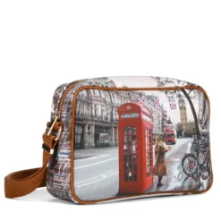 Borsa Donna a Tracolla Y NOT YES-440 stampa Red London