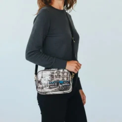 Borsa Donna a Tracolla Y NOT YES-310 stampa Red London