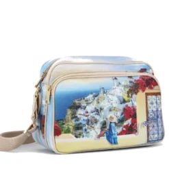 Borsa Donna a Tracolla Y NOT YES-331 stampa Greek Summer