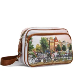 Borsa Donna a Tracolla Y NOT YES-331 stampa Flower River