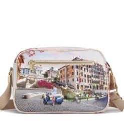 Borsa Donna a Tracolla Y NOT YES-331 stampa Vacanza Romana