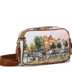 Borsa Donna a Tracolla Y NOT YES-310 stampa Flower River