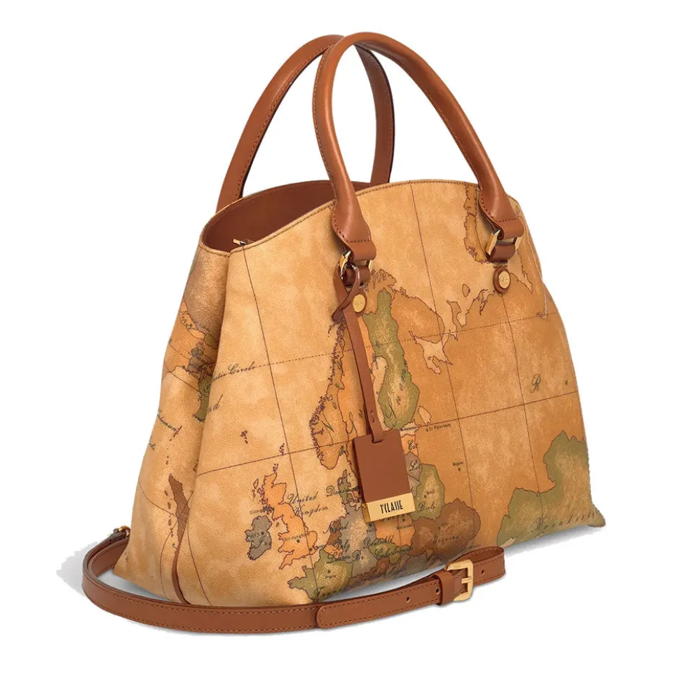 Borsa Donna Due Manici a Mano 1A Classe Alviero Martini linea Geo Classic D075 Made in Italy