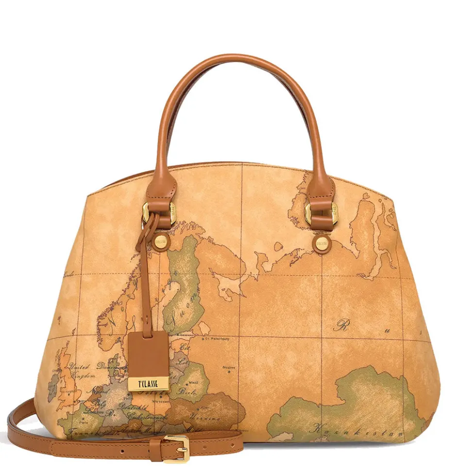 Borsa Donna Due Manici a Mano 1A Classe Alviero Martini linea Geo Classic D075 Made in Italy