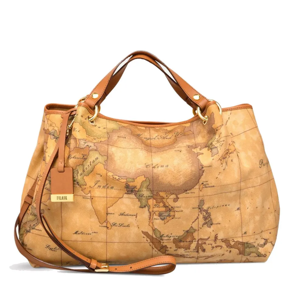 Borsa Donna Grande a Mano con Tracolla 1A Classe Alviero Martini linea Geo Classic N147