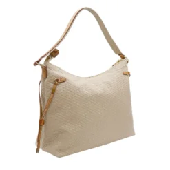Borsa Donna Hobo 1A Classe Alviero Martini linea Golden Dune effetto Intrecciato Sabbia LE41