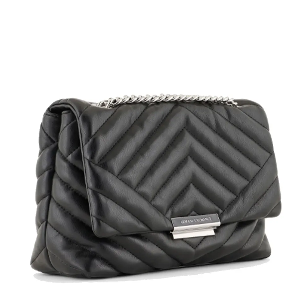 Borsa Donna Hobo a Spalla e Tracolla ARMANI EXCHANGE Colore Nero