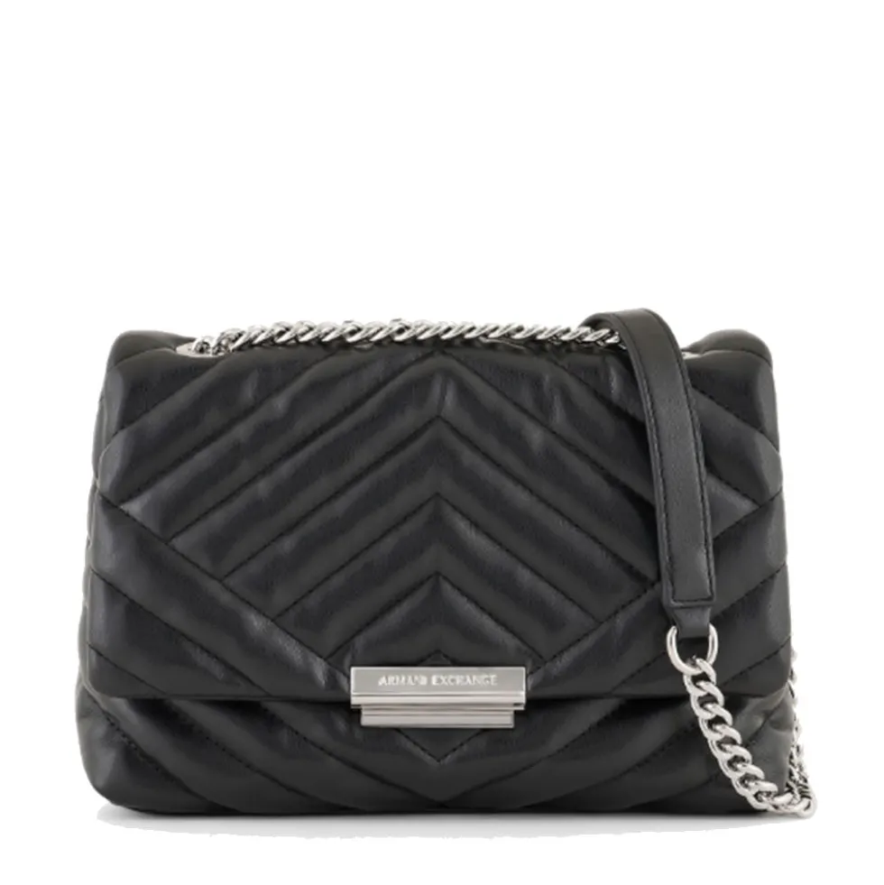 Borsa Donna Hobo a Spalla e Tracolla ARMANI EXCHANGE Colore Nero