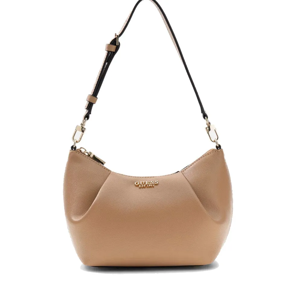 Borsa Donna Hobo a Spalla GUESS Linea Amorette colore Beige
