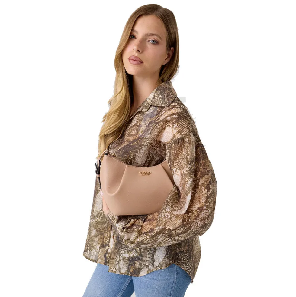 Borsa Donna Hobo a Spalla GUESS Linea Amorette colore Nero