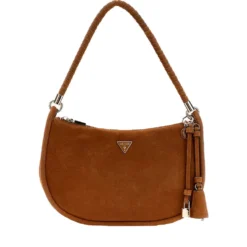 Borsa Donna Hobo a Spalla GUESS Linea Danya Colore Cognac