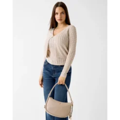 Borsa Donna Hobo a Spalla GUESS Linea Danya Colore Taupe