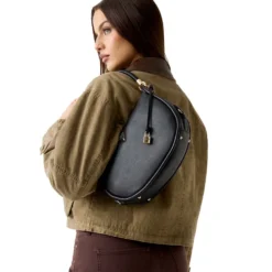 Borsa Donna Hobo a Spalla GUESS Linea Danya Colore Nero