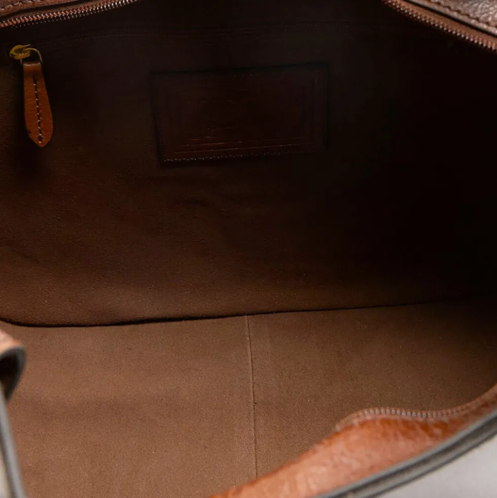 Borsa Donna Hobo a Spalla THE BRIDGE in Pelle Marrone linea Lucia