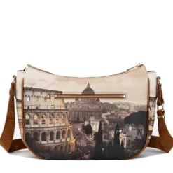 Borsa Donna Hobo Bag a Tracolla Y NOT YES-628 Stampa Jubilee