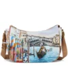 Borsa Donna Hobo Bag a Tracolla Y NOT YES-628 Stampa Dream in Venice