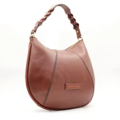Borsa Donna Hobo con Tracolla THE BRIDGE linea Brigida in Pelle Marrone
