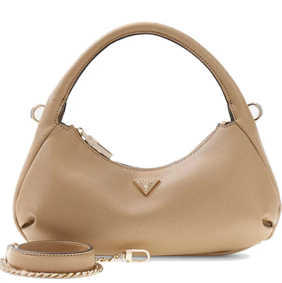Borsa Donna Hobo Mini a Mano GUESS Linea Gilda Colore Beige