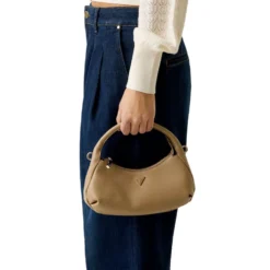 Borsa Donna Hobo Mini a Mano GUESS Linea Gilda Colore Beige