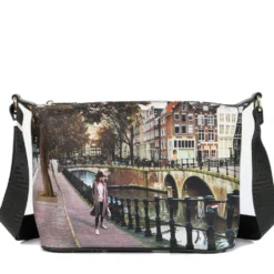 Borsa Donna Hobo Y NOT a Tracolla YES-592 Amsterdam Bridge
