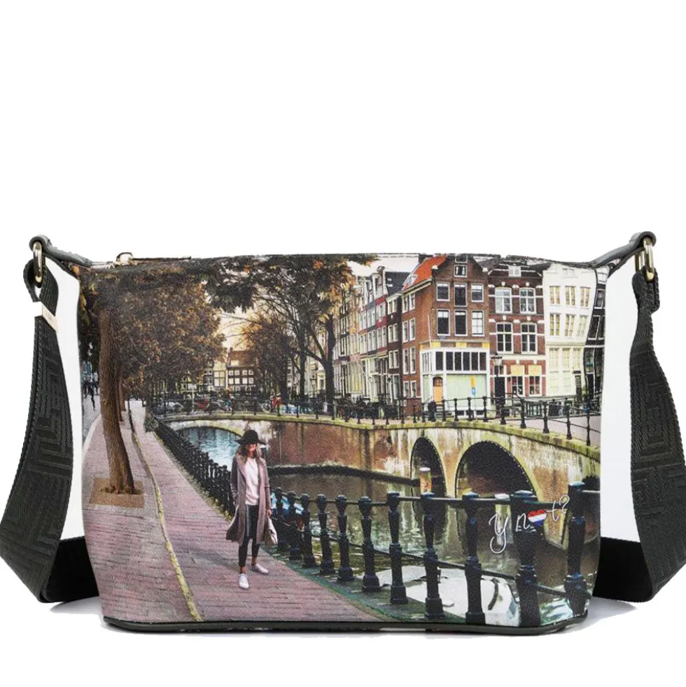 Borsa Donna Hobo Y NOT a Tracolla YES-592 Amsterdam Bridge