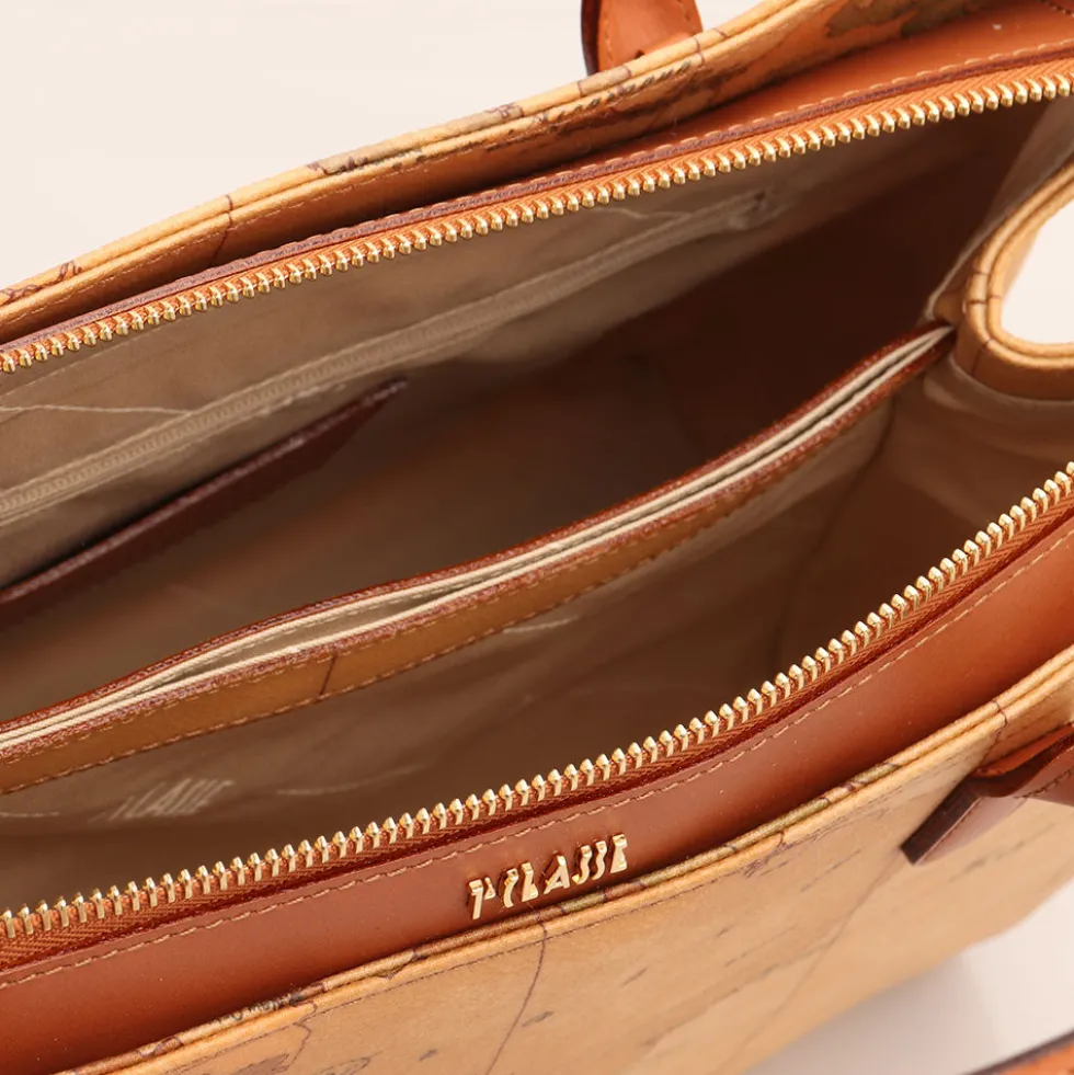 Borsa Donna Media a Mano con Tracolla 1A Classe Alviero Martini linea Geo Classic E004