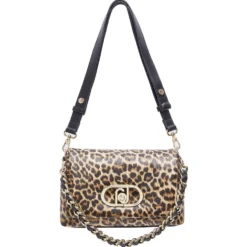 Borsa Donna Media a Spalla LIU JO Better linea La Puffy stampa Animalier