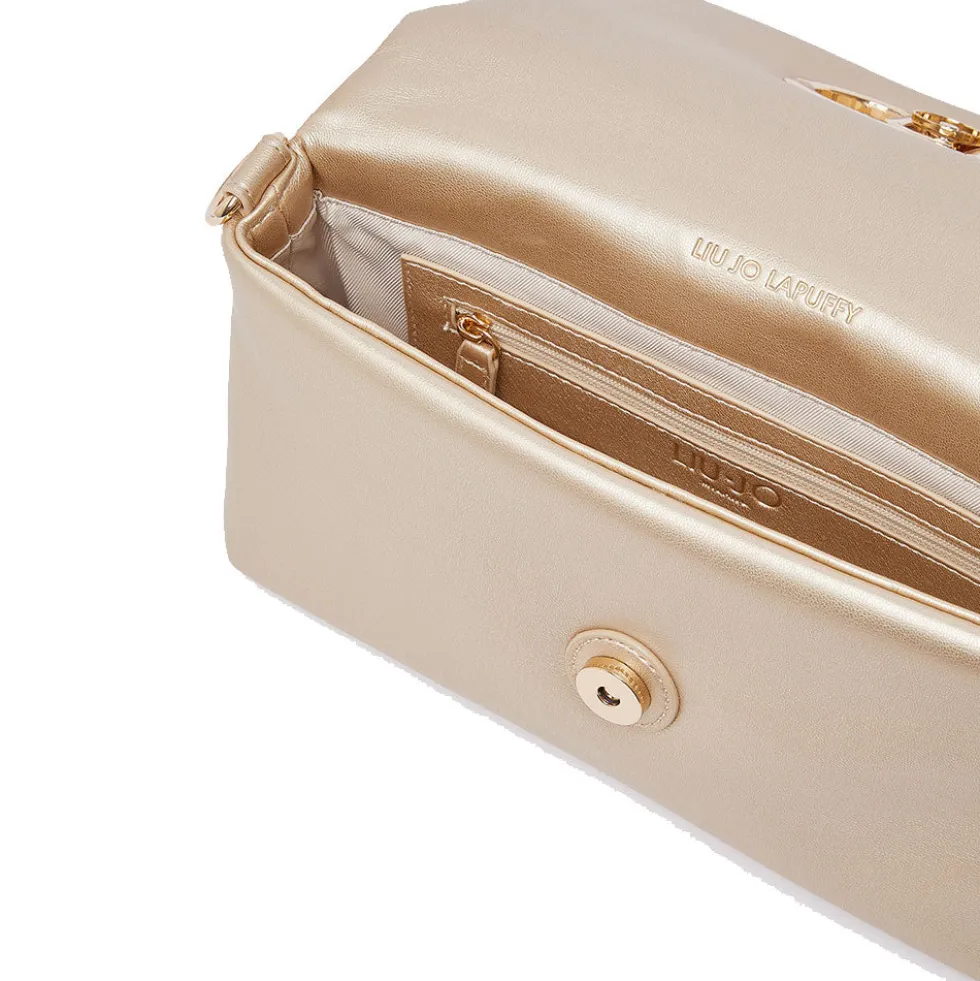 Borsa Donna Media a Spalla LIU JO Better linea La Puffy Oro Chiaro