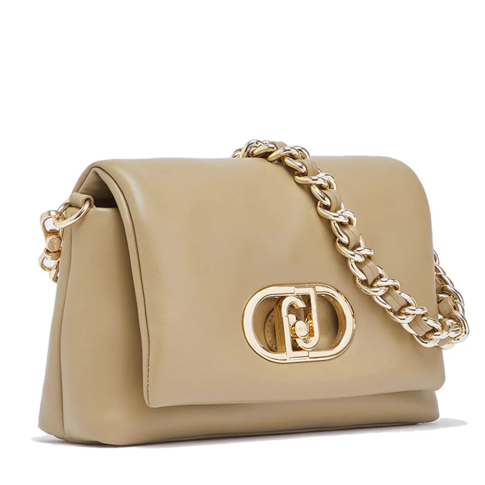 Borsa Donna Media a Spalla LIU JO Better linea La Puffy color Fango