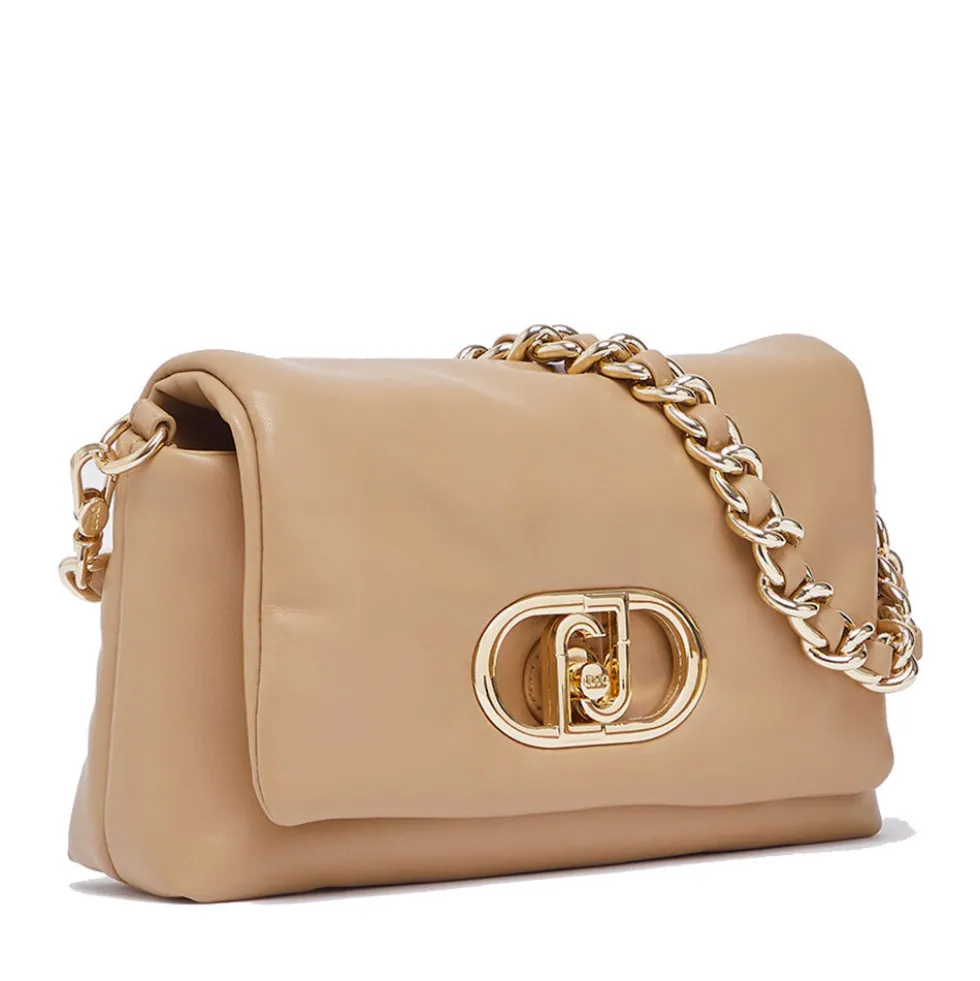 Borsa Donna Media a Spalla LIU JO Better linea La Puffy color Cammello